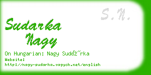 sudarka nagy business card
